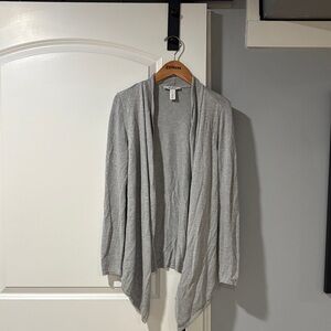 Express Women's Silver Open Front Cardigan